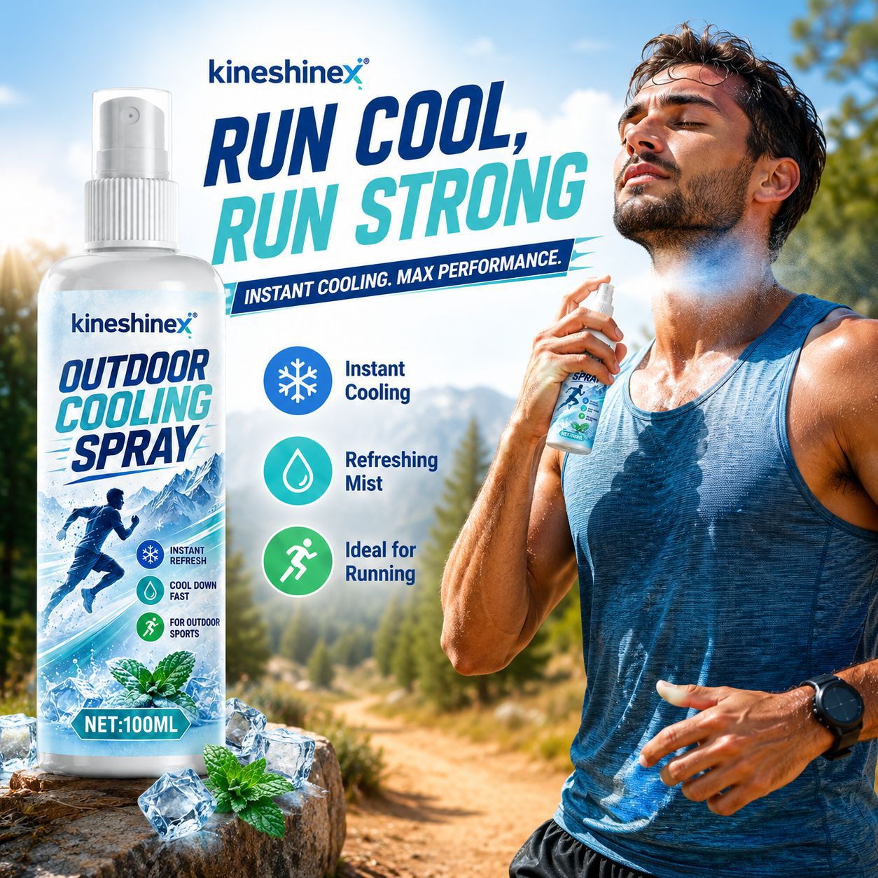 Outdoor Cooling Spray 100ml–In - Outdoor Sport Gear 评论和价格