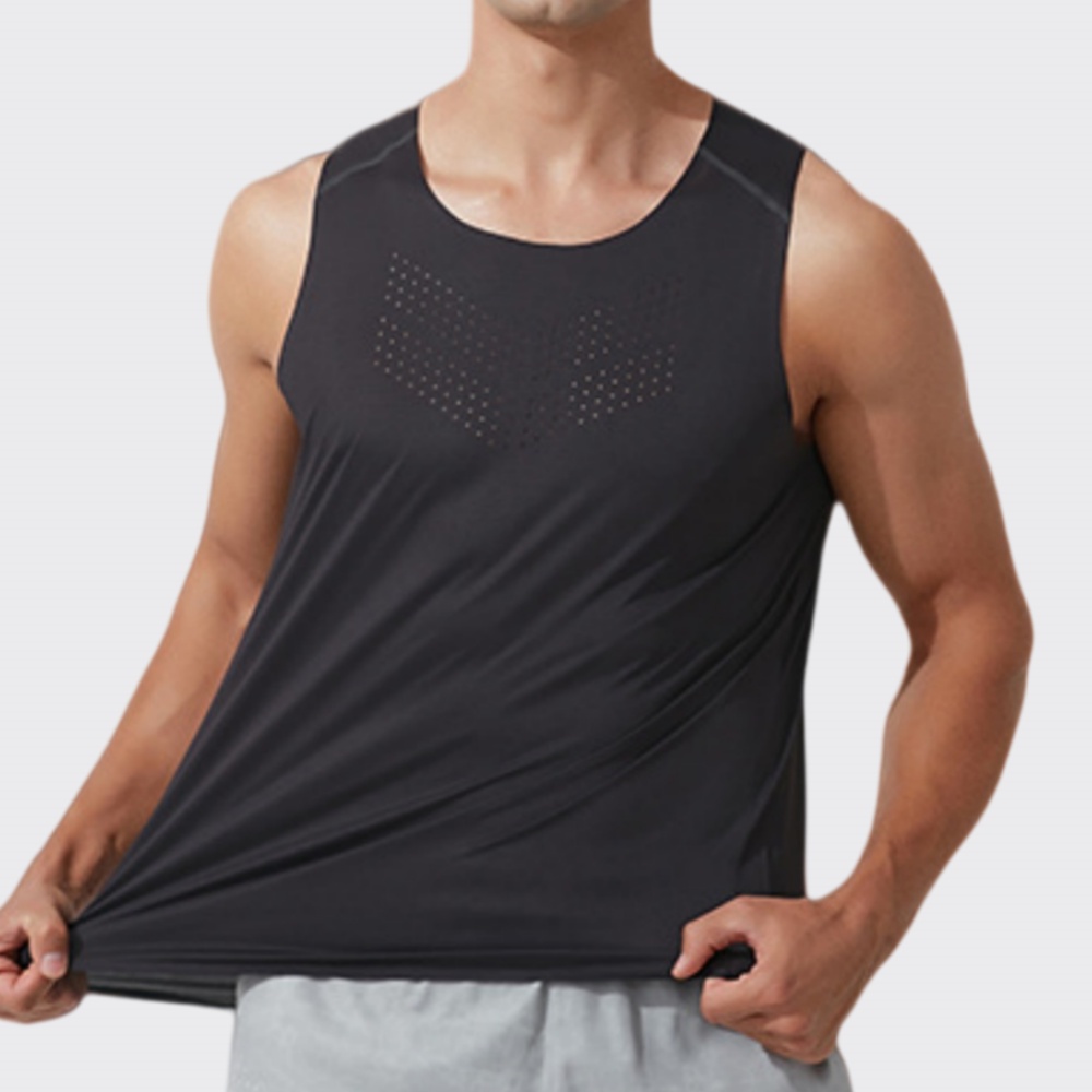 Men Gym Vest Quick Dry Running - Outdoor Sport Logo 评论和价格