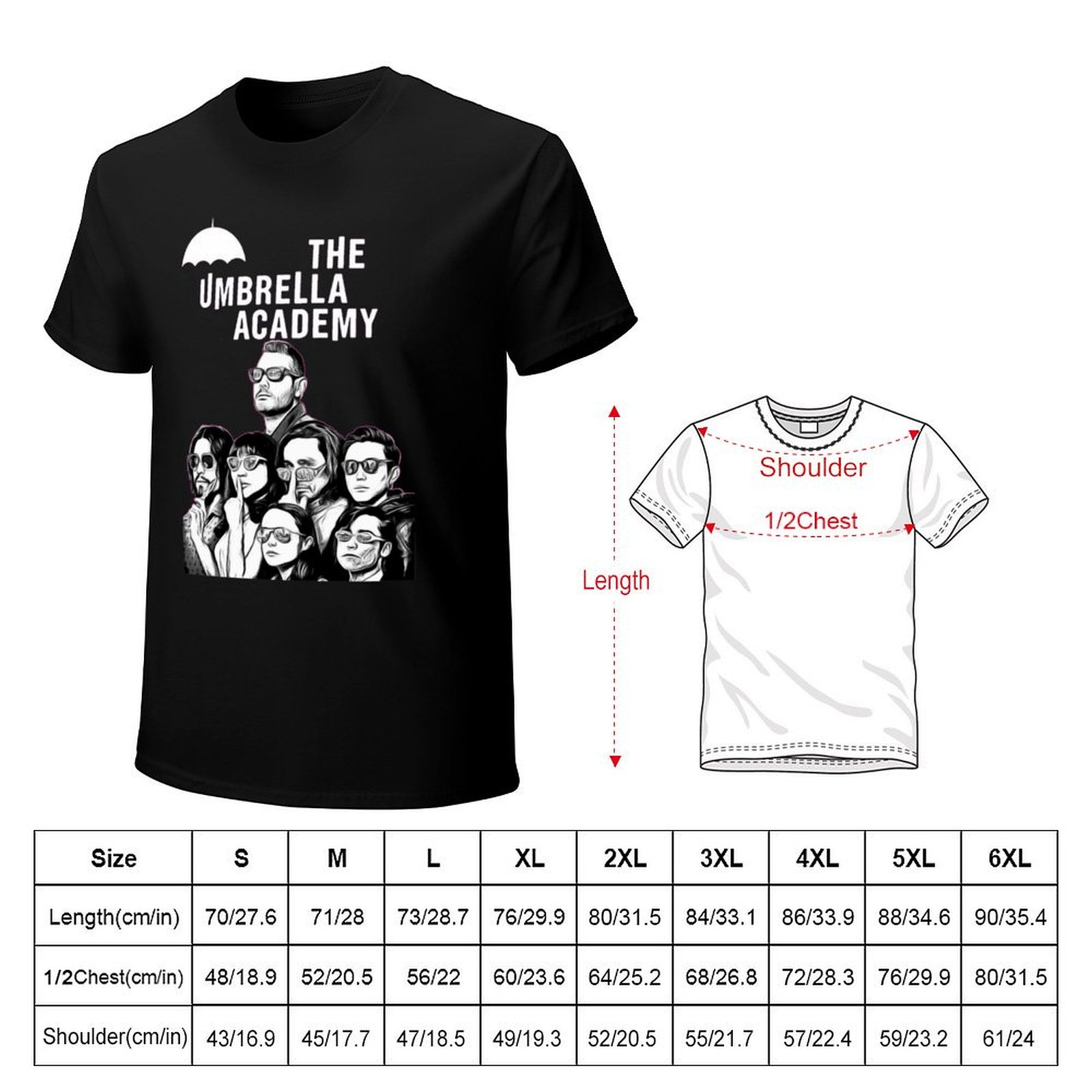 The umbrella academy T-Shirt Q - Academy Sports Outdoor 评论和价格