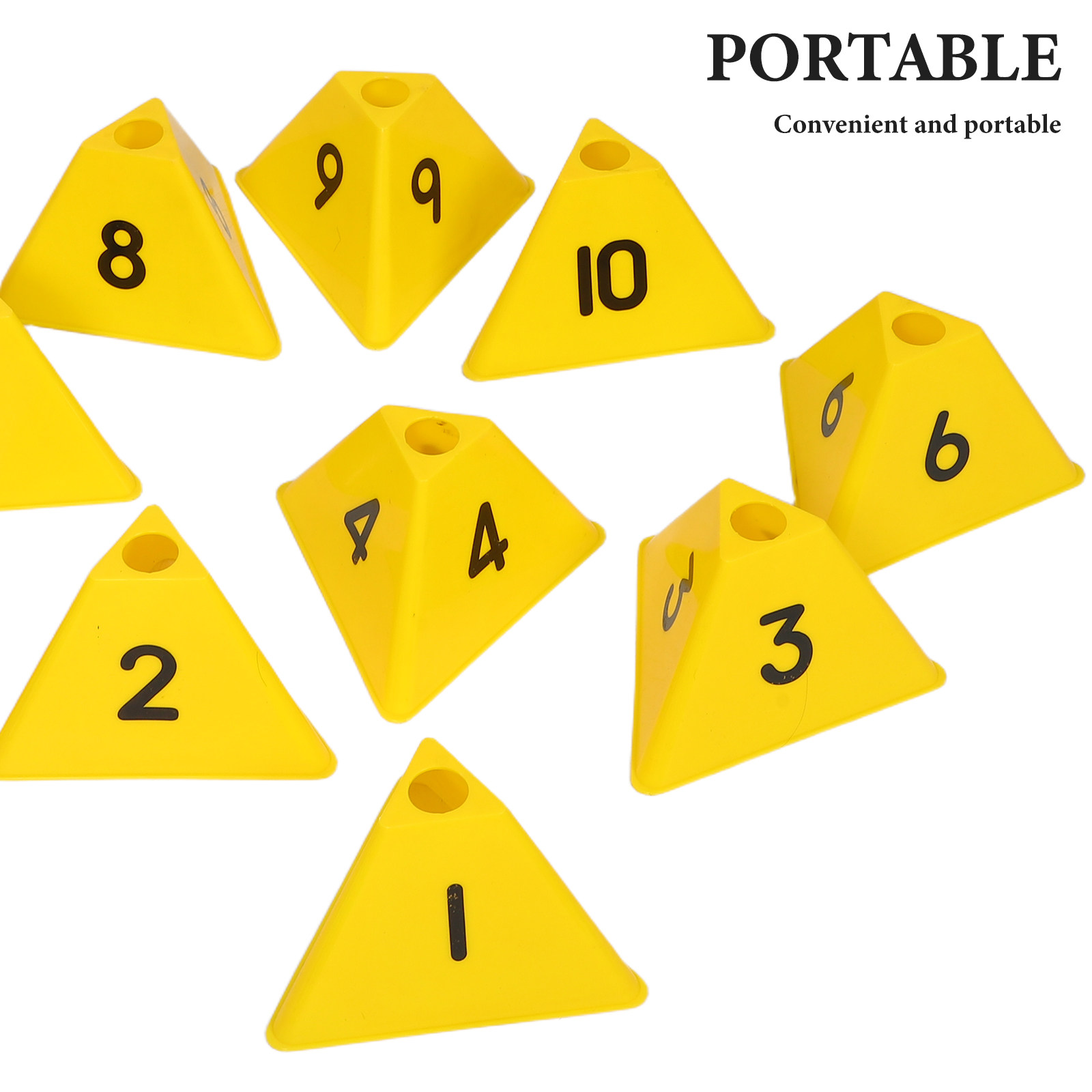 10Pcs Football Training Marker - Outdoor Sport Gear 评论和价格